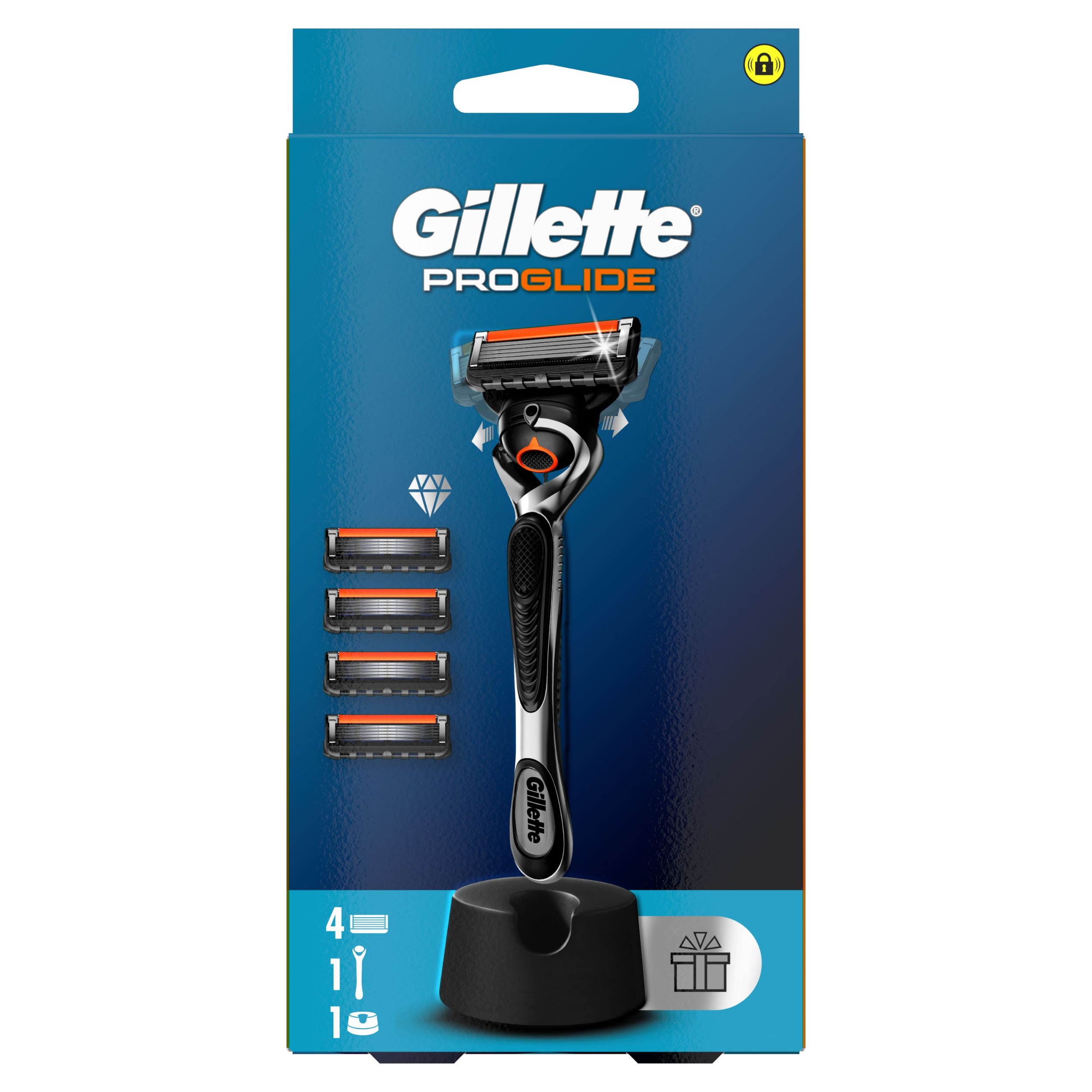 Drogerie a kosmetika - Gillette ProGlide holíci strojek + 4 hlavice