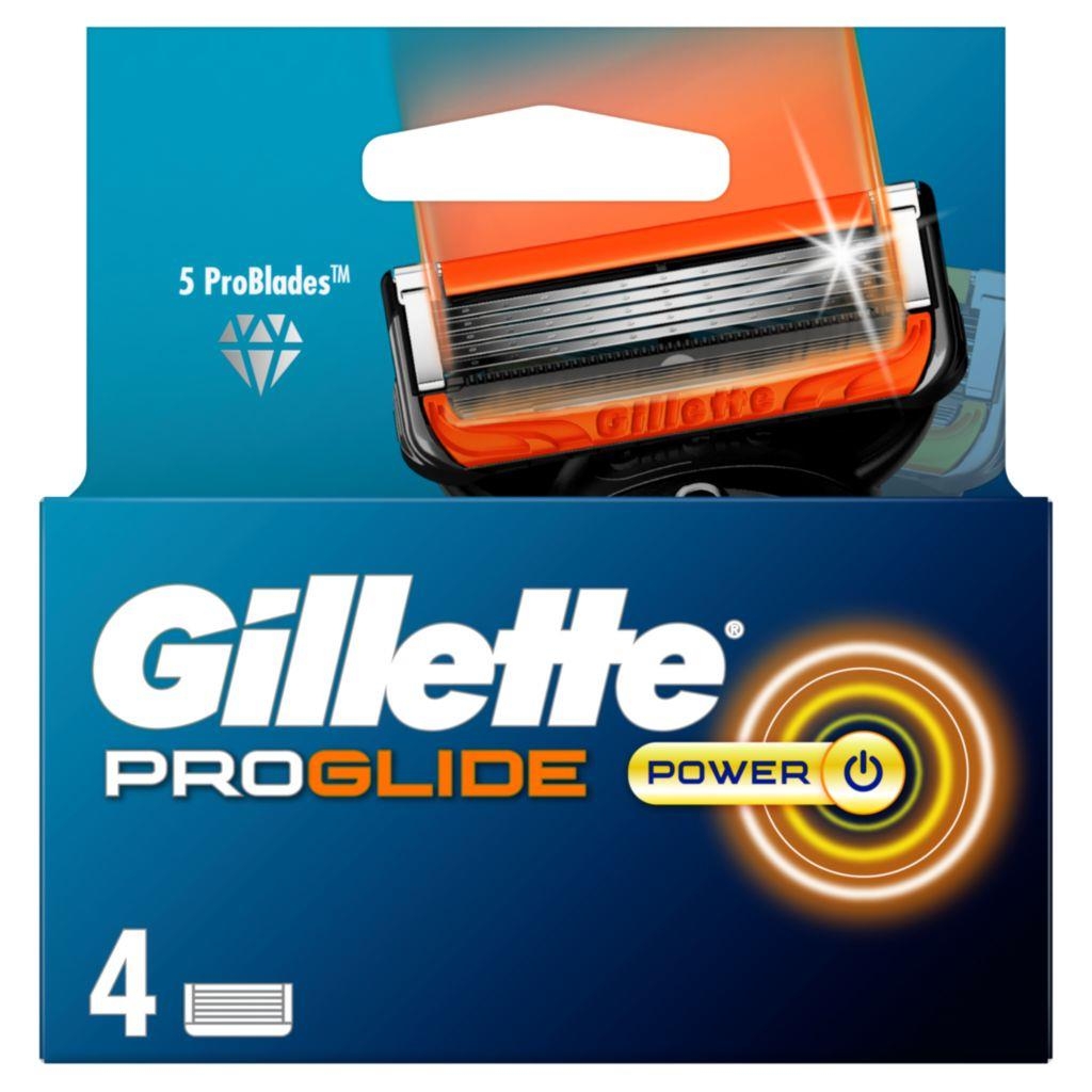 Drogerie a kosmetika - Gillette ProGlide Power Náhradní holicí hlavice pro muže + náhradní holicí hlavice 4 ks