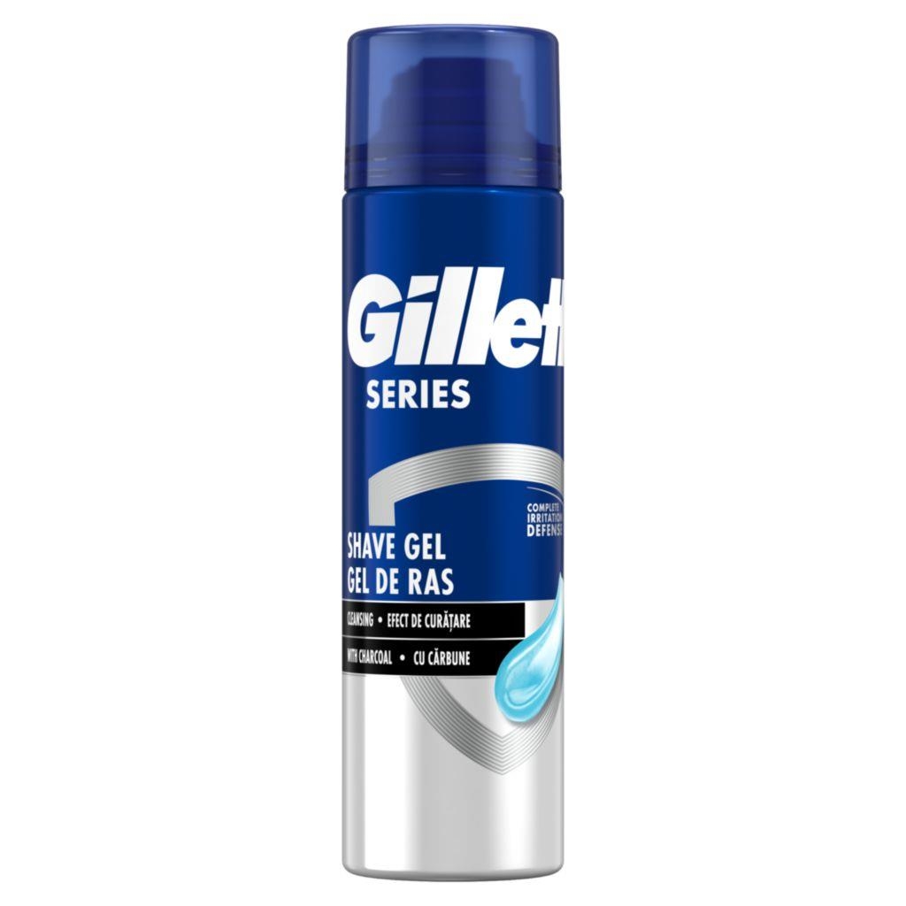 Drogerie a kosmetika - Gillette Series Čisticí gel na holení s dřevěným uhlím 200 ml