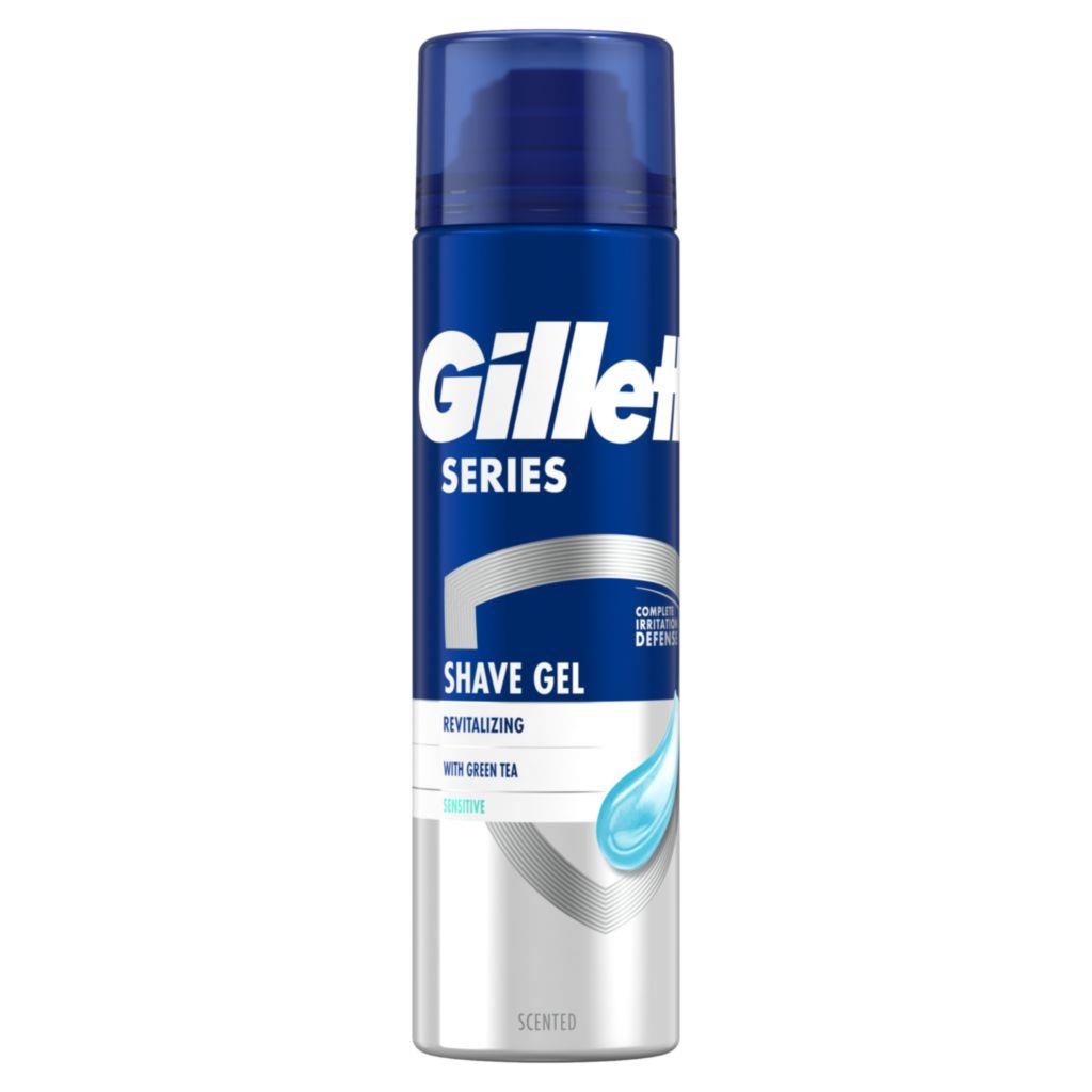 Drogerie a kosmetika - Gillette Series Revitalizující gel na holení sezeleným čajem pro muže 200 ml