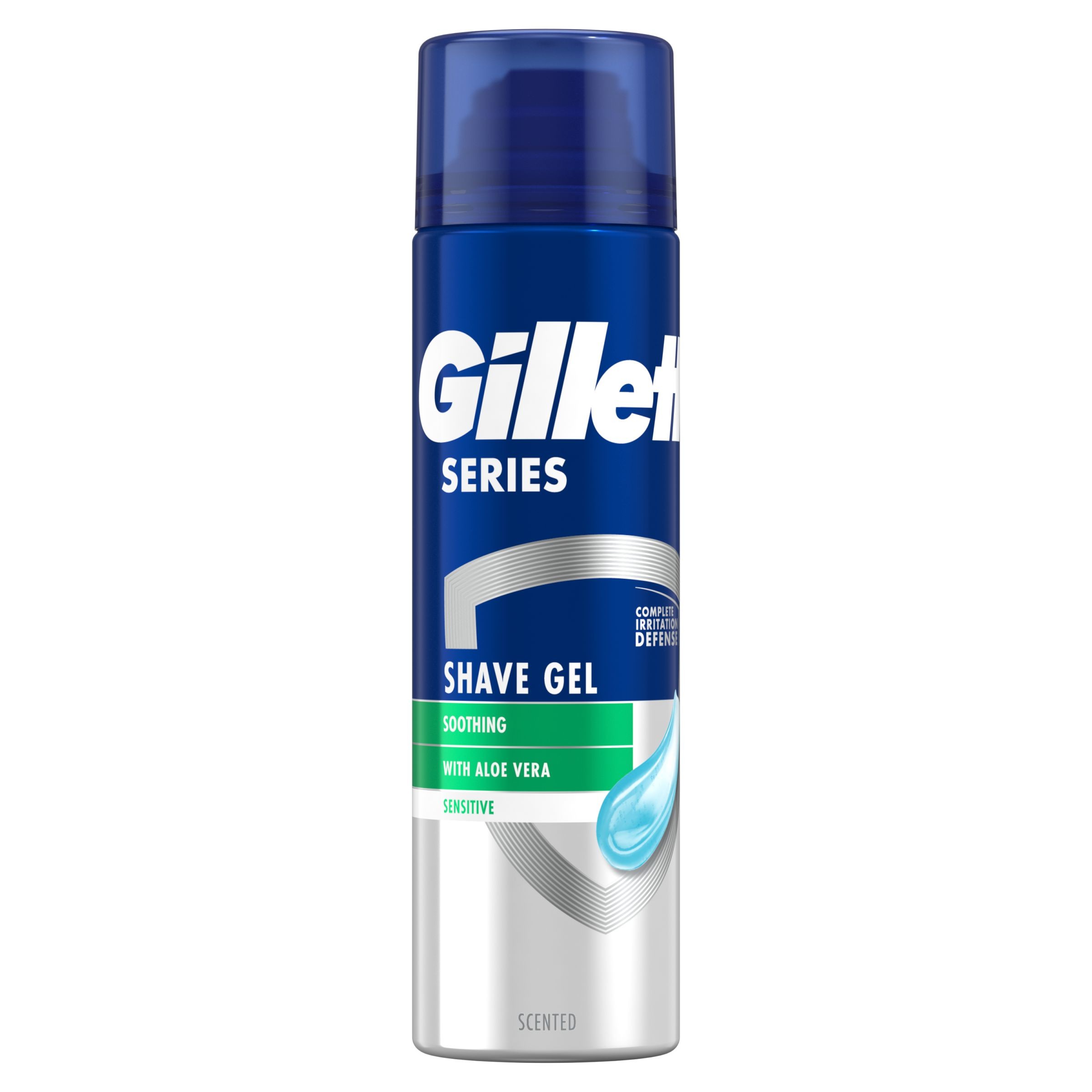 Drogerie a kosmetika - Gillette Series Zklidňující Gel na holení s Aloe Vera 200ml
