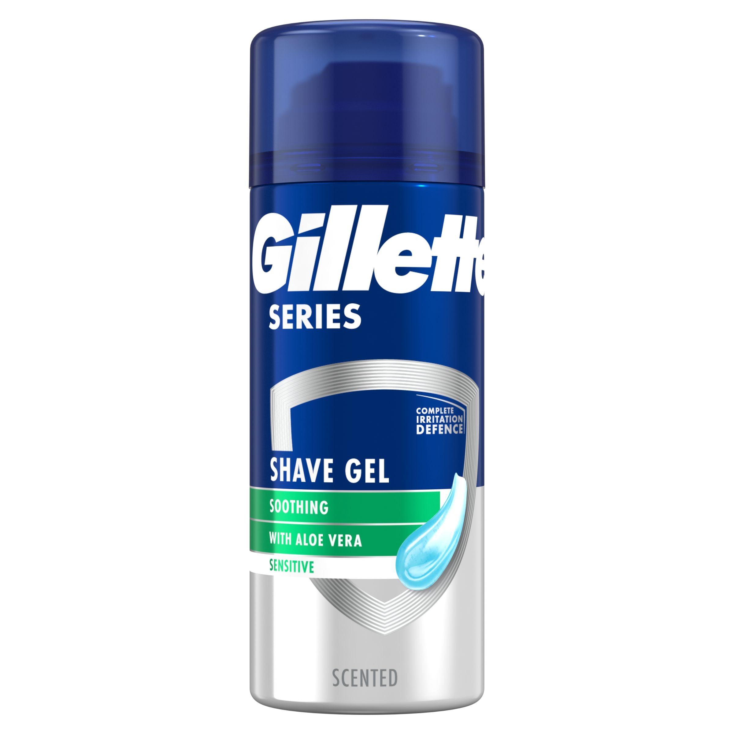 Drogerie a kosmetika - Gillette Series Zklidňující gel na holení s Aloe Vera 75 ml