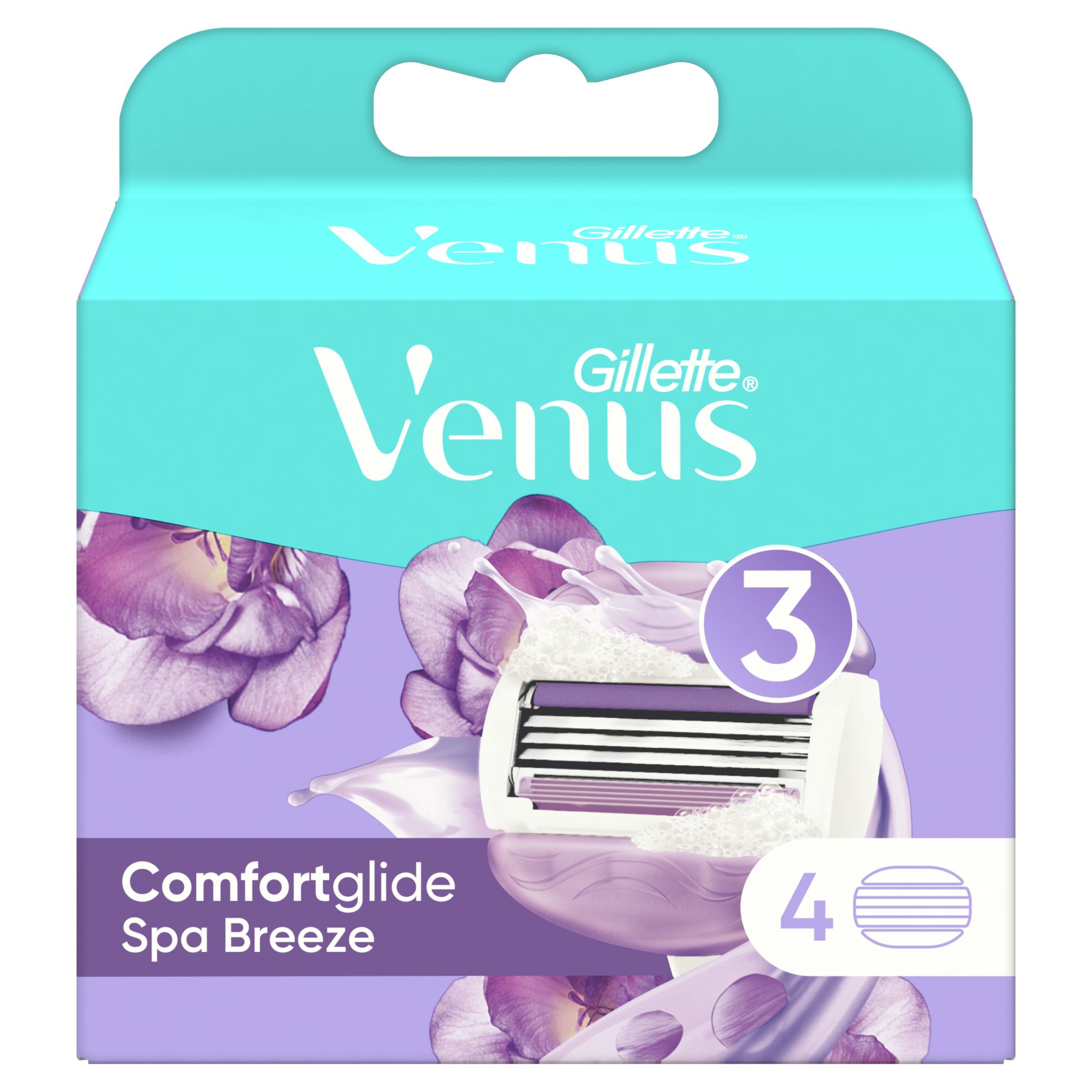 Drogerie a kosmetika - Gillette Venus ComfortGlide Spa Breeze Holicí strojky 4 ks
