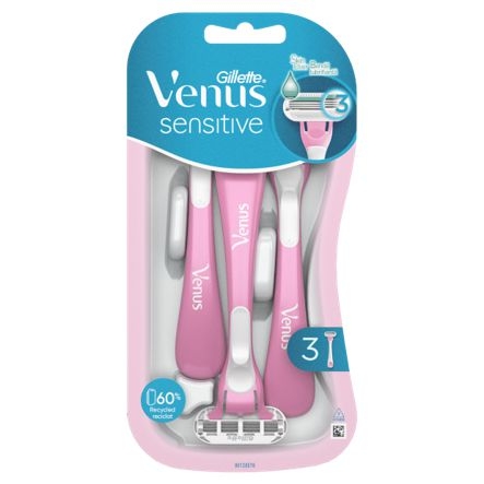Drogerie a kosmetika - Gillette Venus Sensitive Pohotová holítka 3 ks