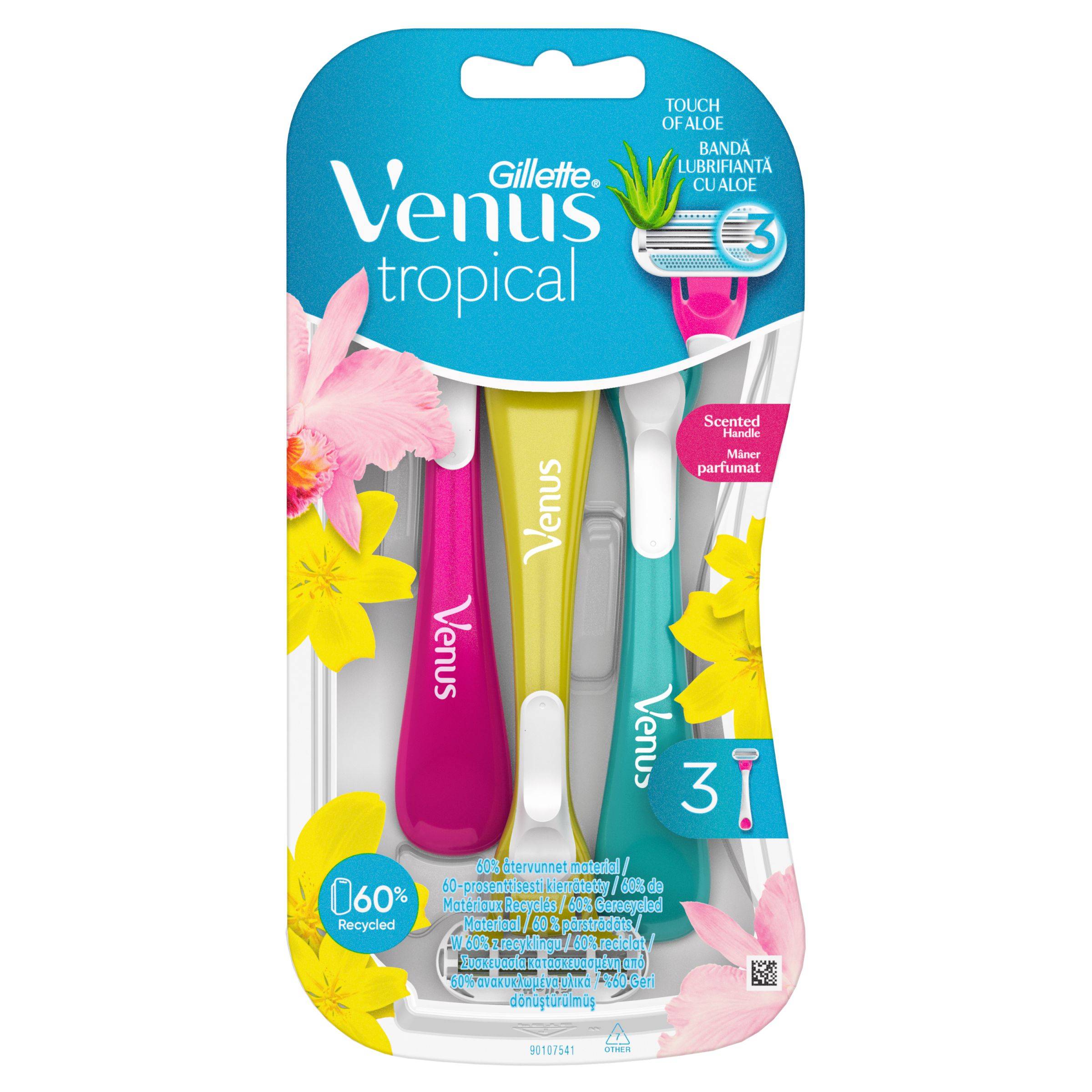 Drogerie a kosmetika - Gillette Venus Tropical Pohotová holítka 3 ks