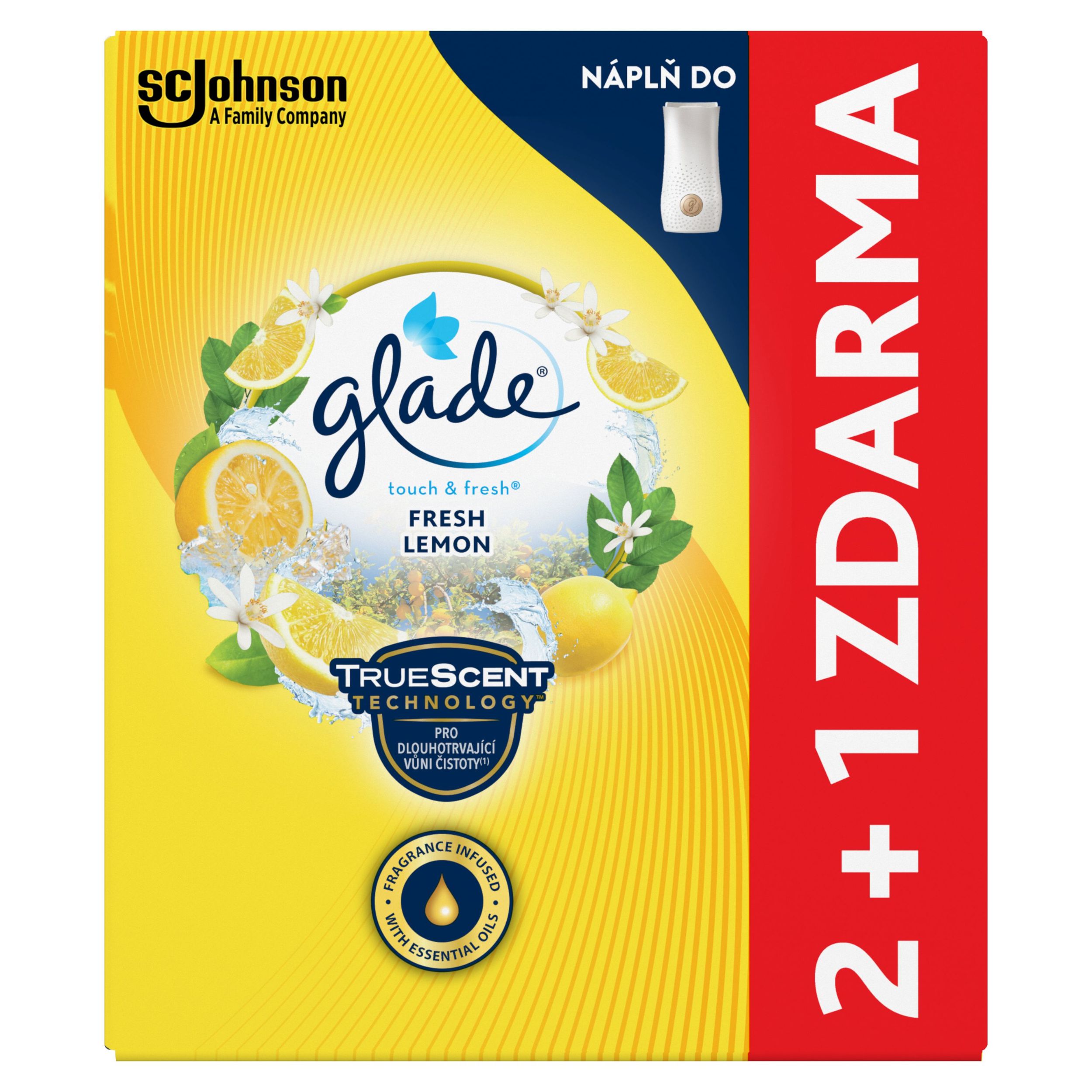 Drogerie a kosmetika - Glade by Brise One Touch Citrus náplň 3x10 ml