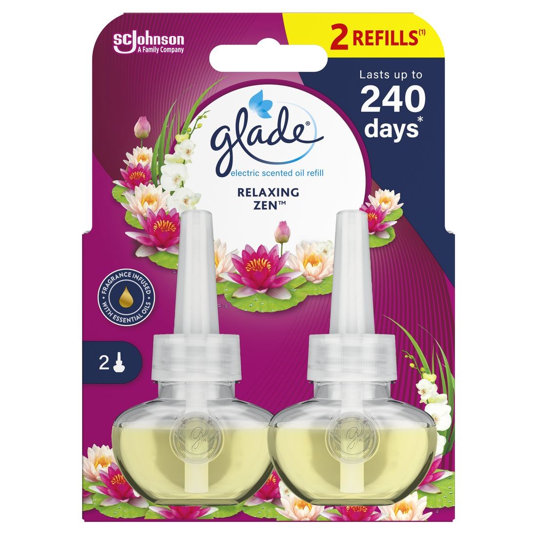 Drogerie a kosmetika - Glade náplň do elektrického odpařovače DUO Japonská zahrada 2 x 20 ml