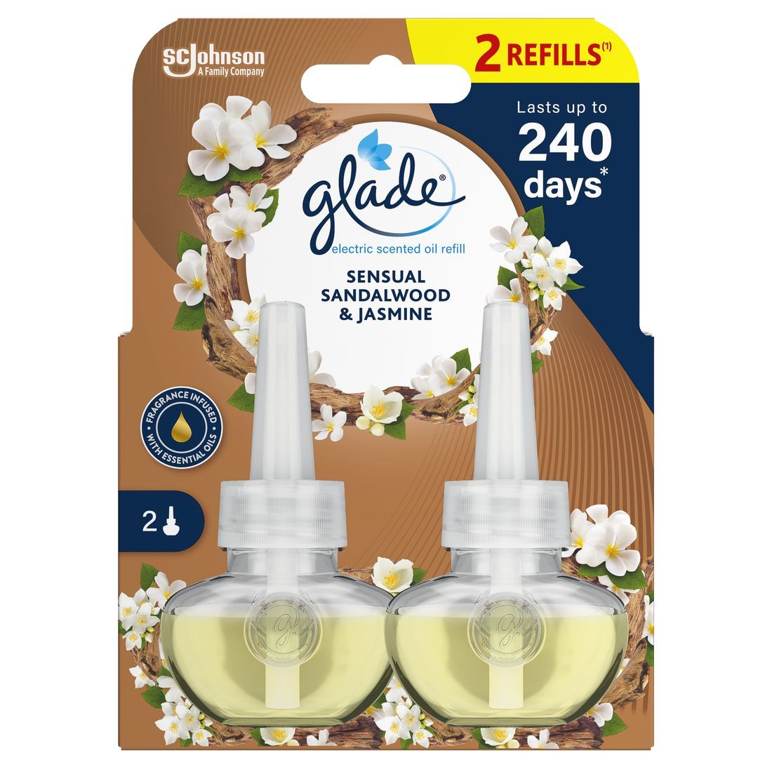 Domácnost a Zahrada - Glade náplň do elektrického odpařovače DUO Santal 2x20ml