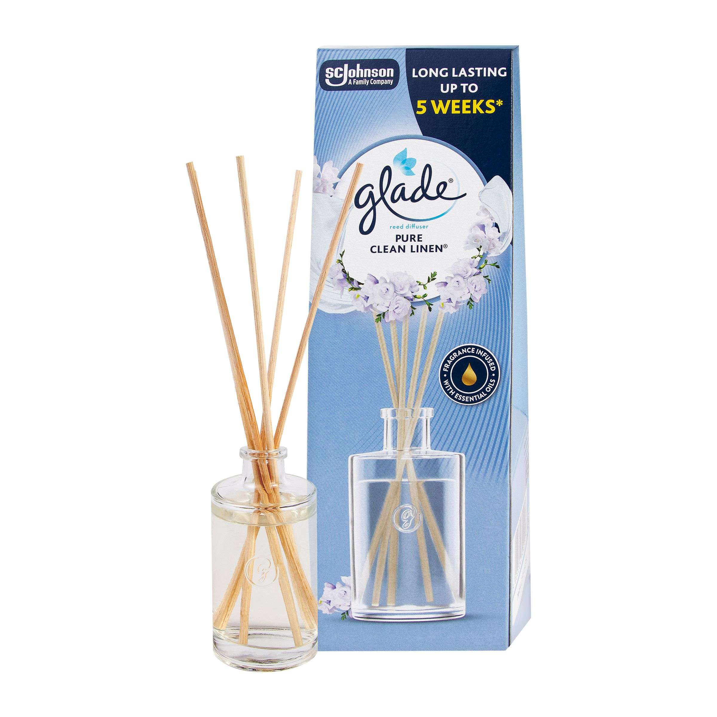Glade Reed Diffuser - Pure Clean Linen®, osvěžovač vzduchu vonné ...