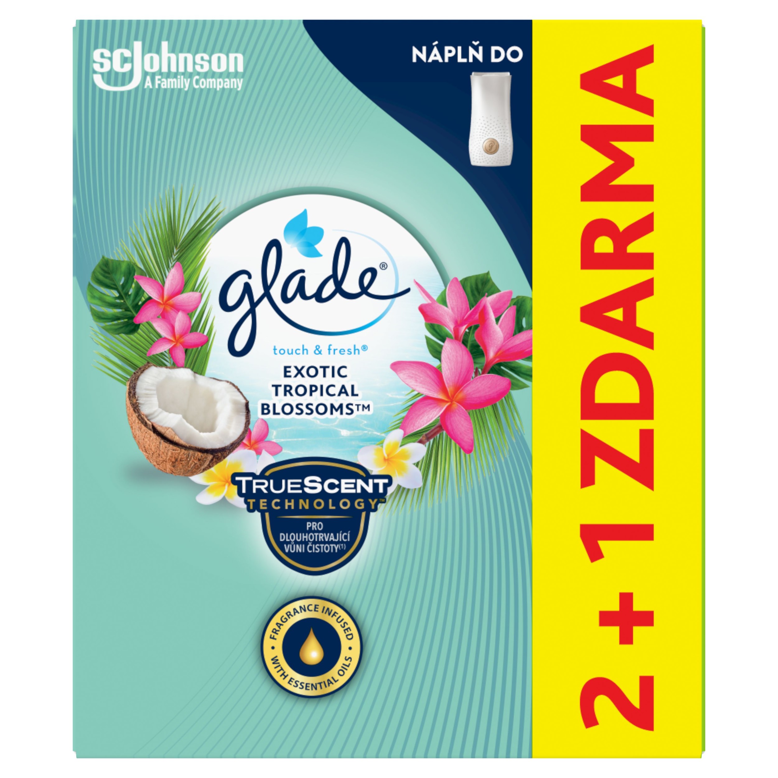 Domácnost a Zahrada - Glade T&F Tropical Blossoms náplň 3x10 ml