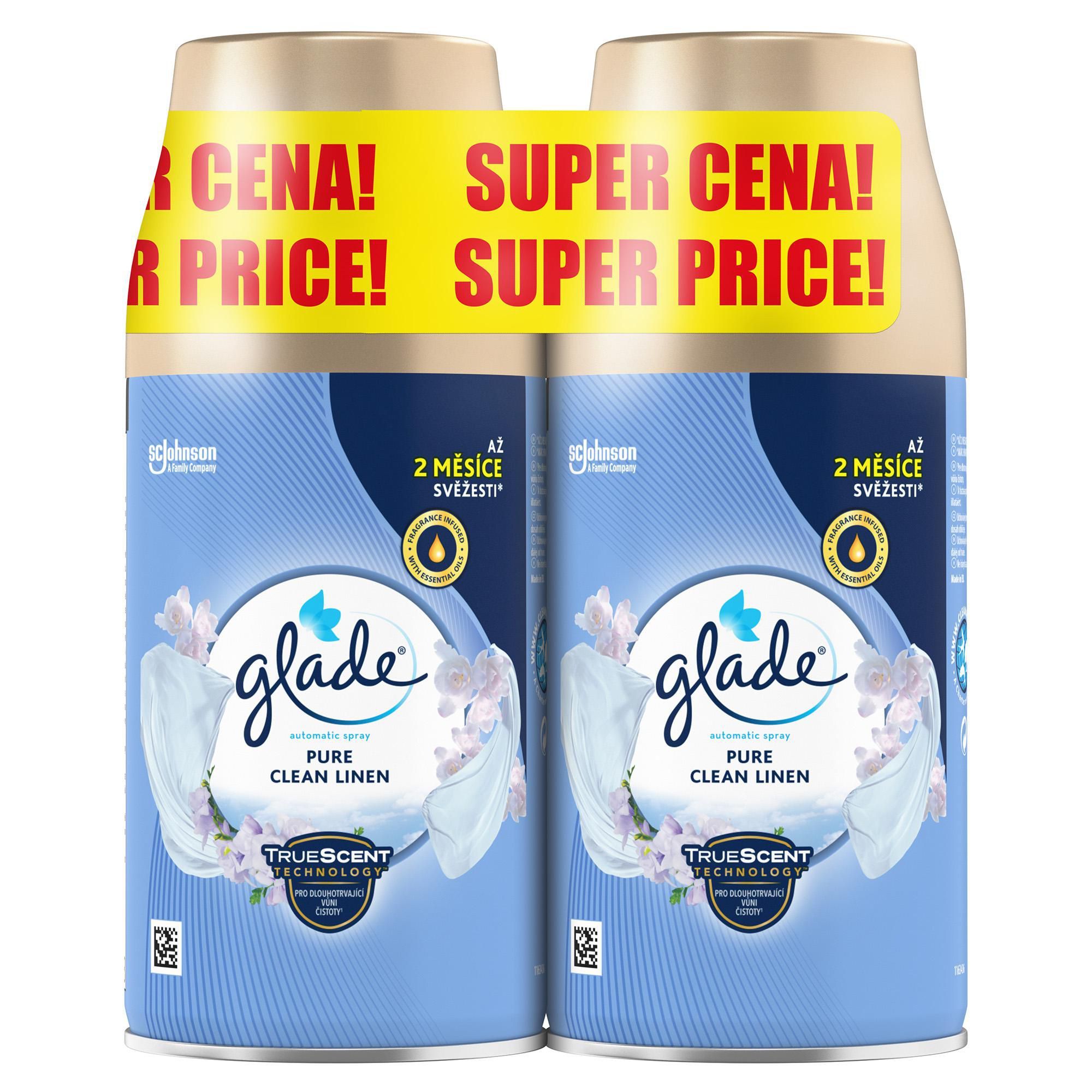 Drogerie a kosmetika - Glade Vůně čistoty automatik duonáplň 2 x 269 ml