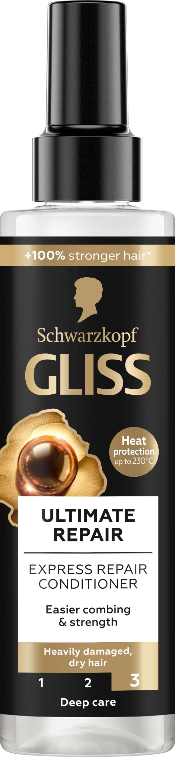Drogerie a kosmetika - Gliss Kur Ultimate Repair regenerační express balzám 200 ml
