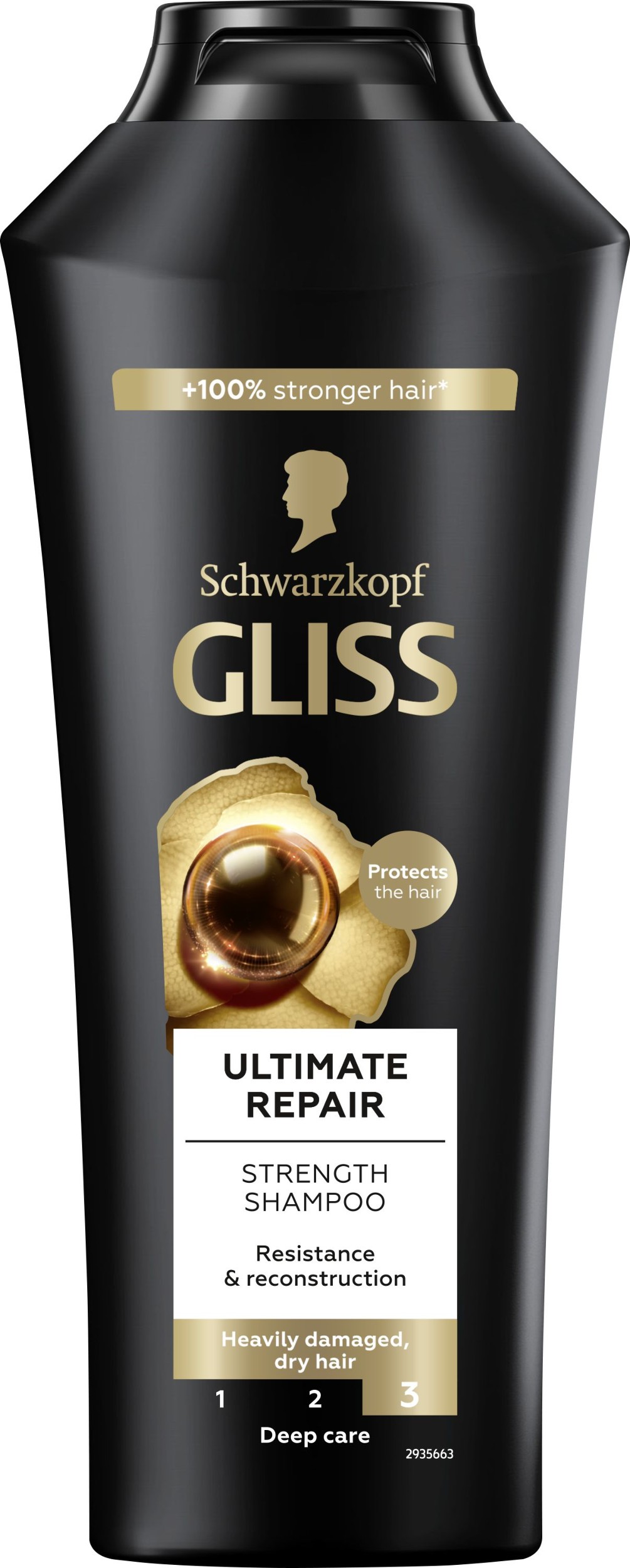 Drogerie a kosmetika - Gliss Kur Ultimate Repair šampon pro silně poškozené a suché vlasy 400 ml