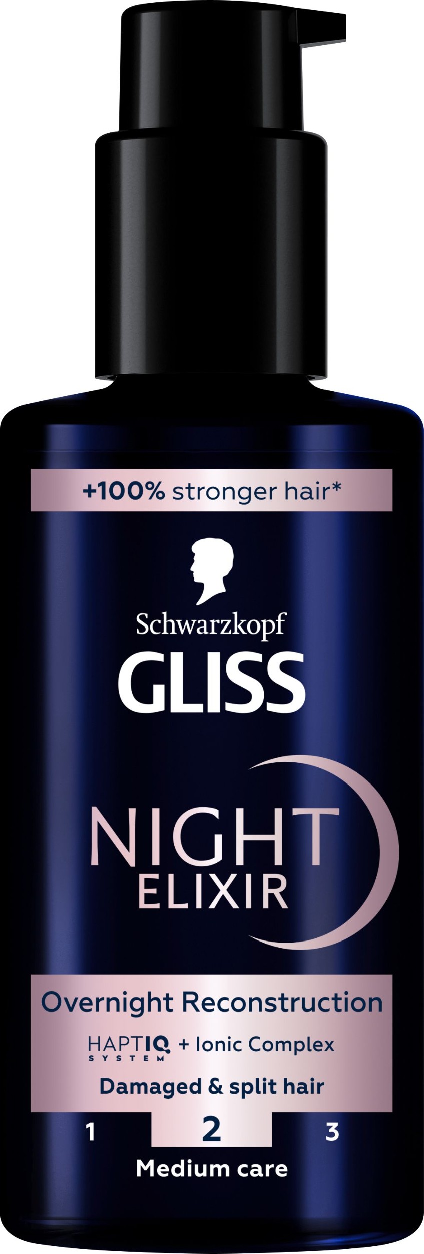 Drogerie a kosmetika - Gliss Night Elixír pro poškozené vlasy & roztřepené konečky 100 ml
