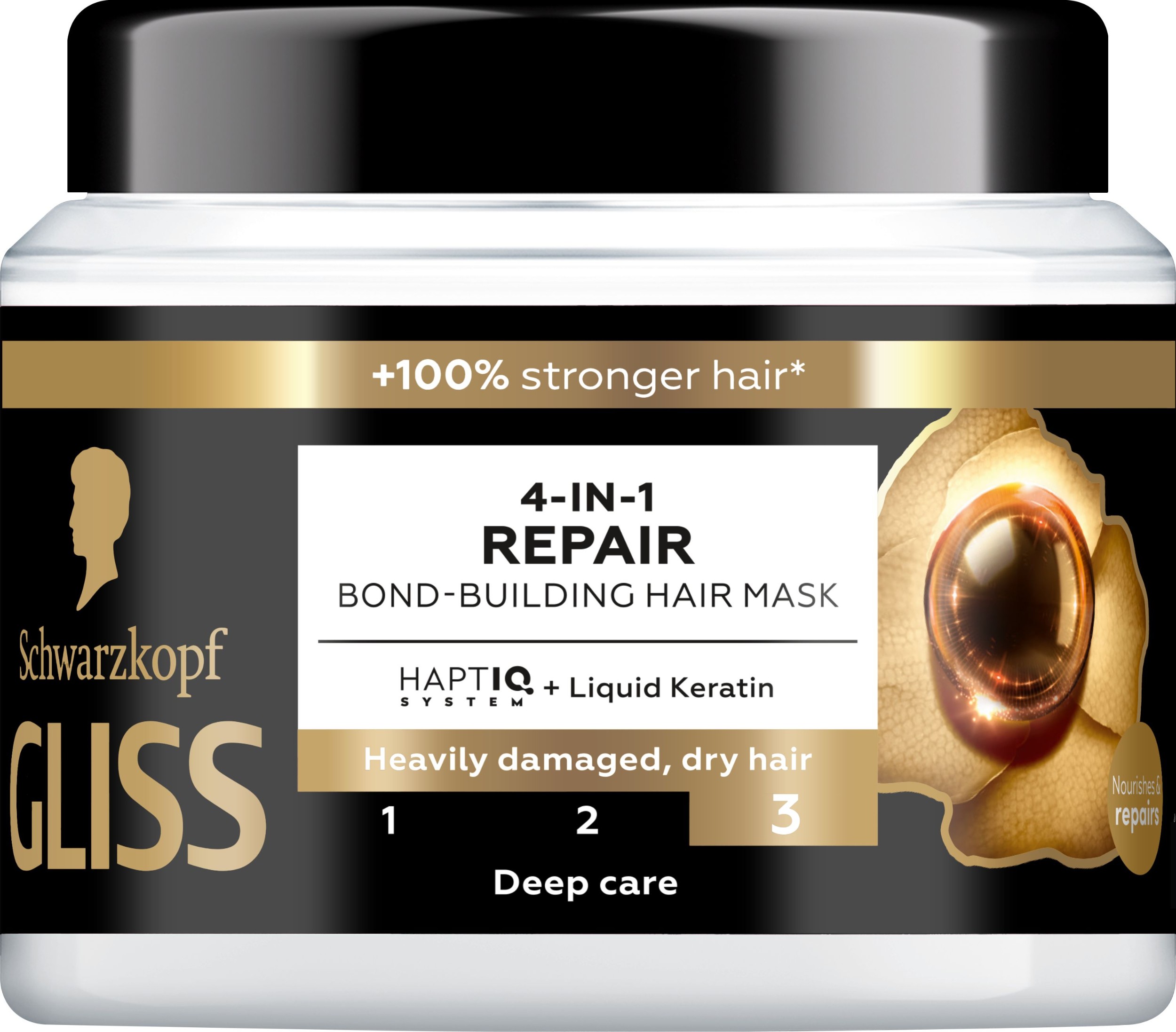 Drogerie a kosmetika - Gliss regenerační maska Ultimate Repair 400 ml
