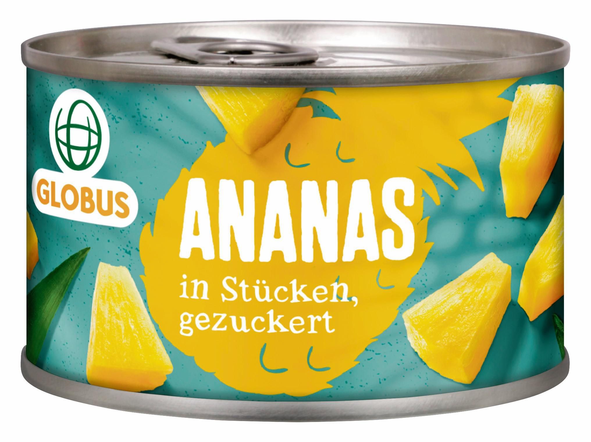 Trvanlivé potraviny - Globus Ananas kousky 227 g