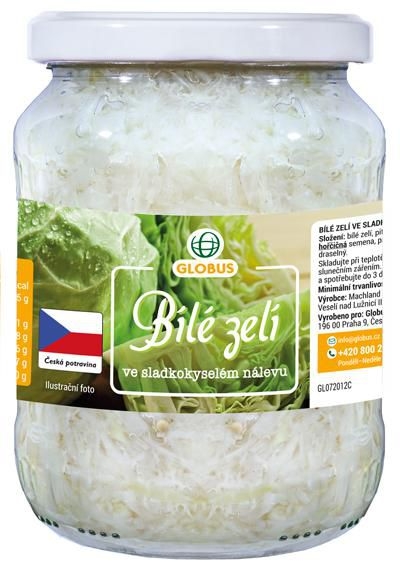 Trvanlivé potraviny - Globus Bílé zelí 670 g