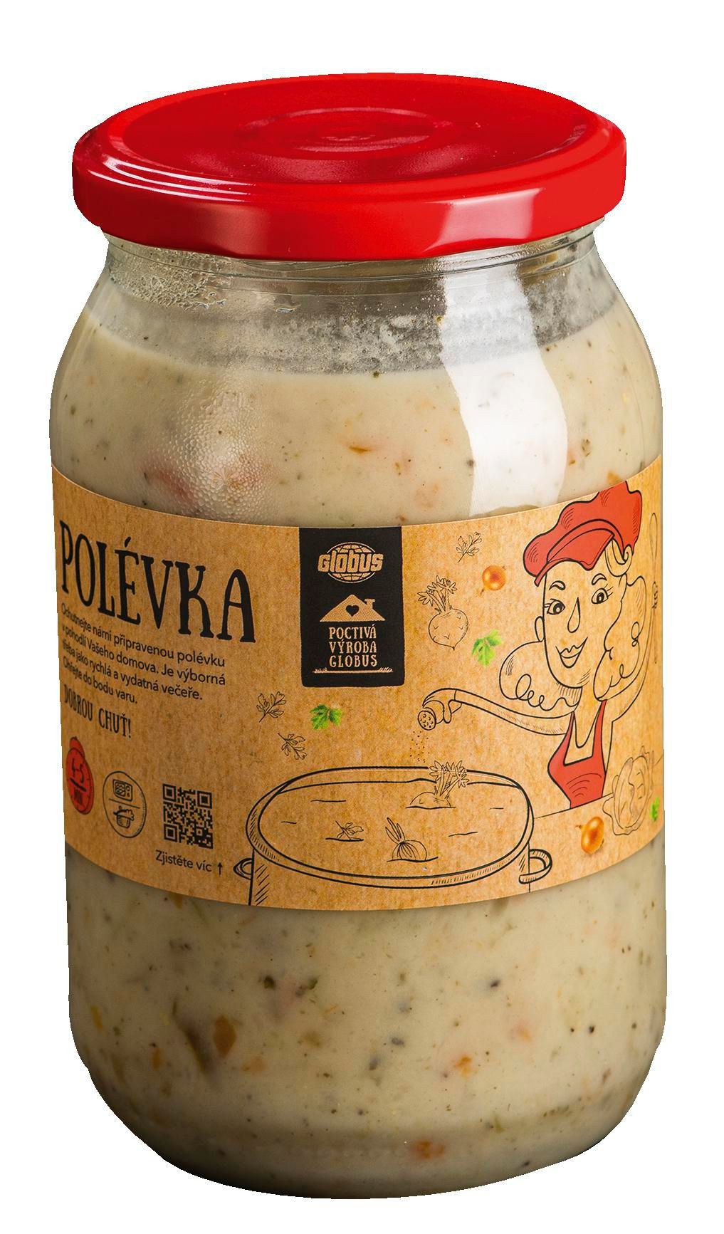 Hotová jídla - Globus Bramborová polévka s houbami 800 g