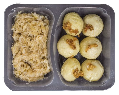 TOP produkty - Globus Bramborové knedlíky plněné uzeným masem, se zelím 500g