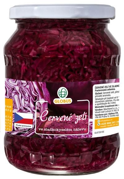 Trvanlivé potraviny - Globus Červené zelí 670 g