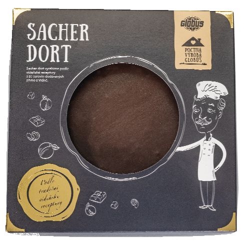 Pekárna a cukrárna - Globus Dort Sacher 1300 g