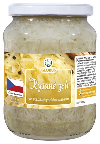 Trvanlivé potraviny - Globus Kysané zelí 670 g