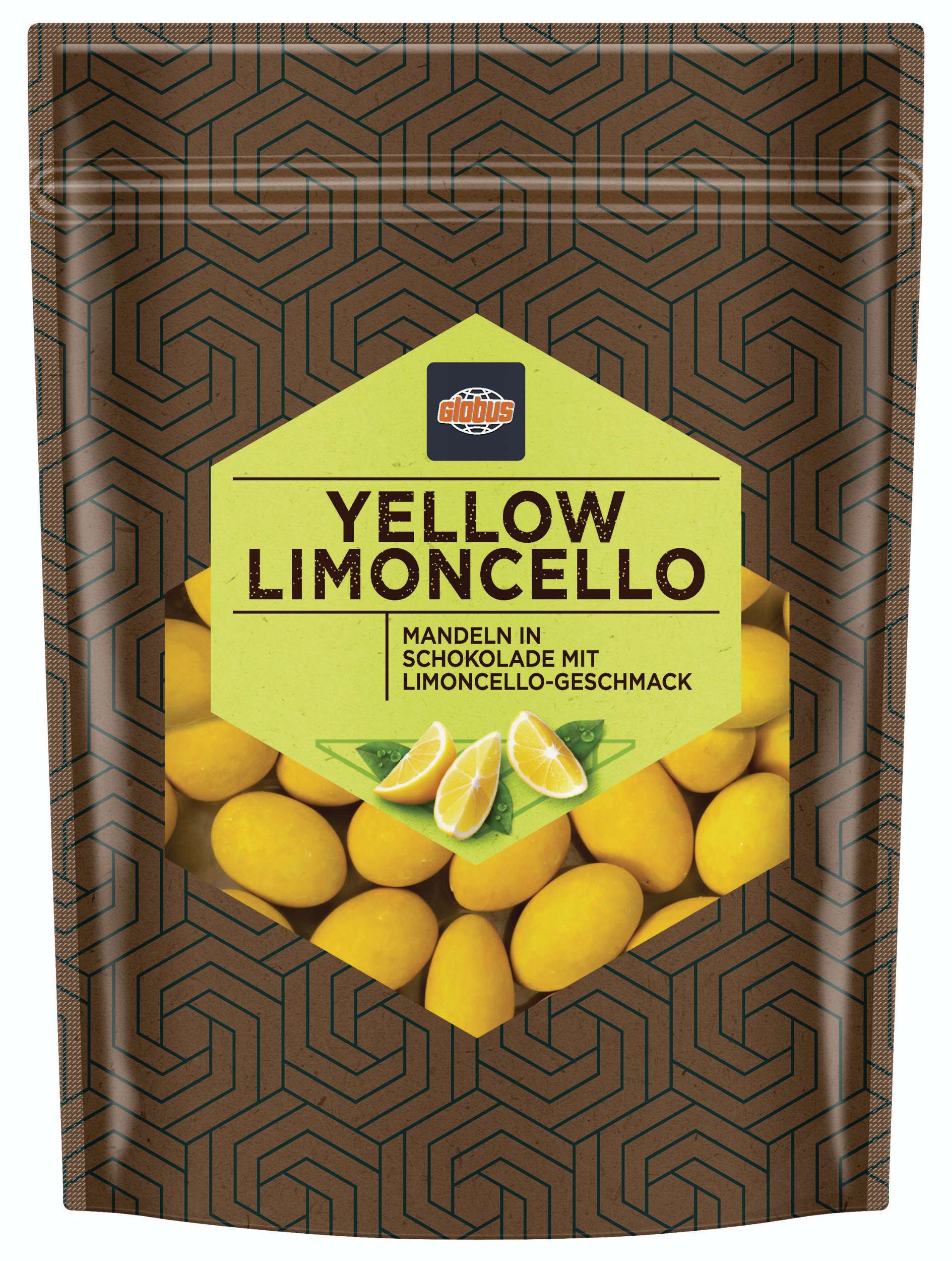 Trvanlivé potraviny - Globus Mandle v čokoládě Limoncello 150g