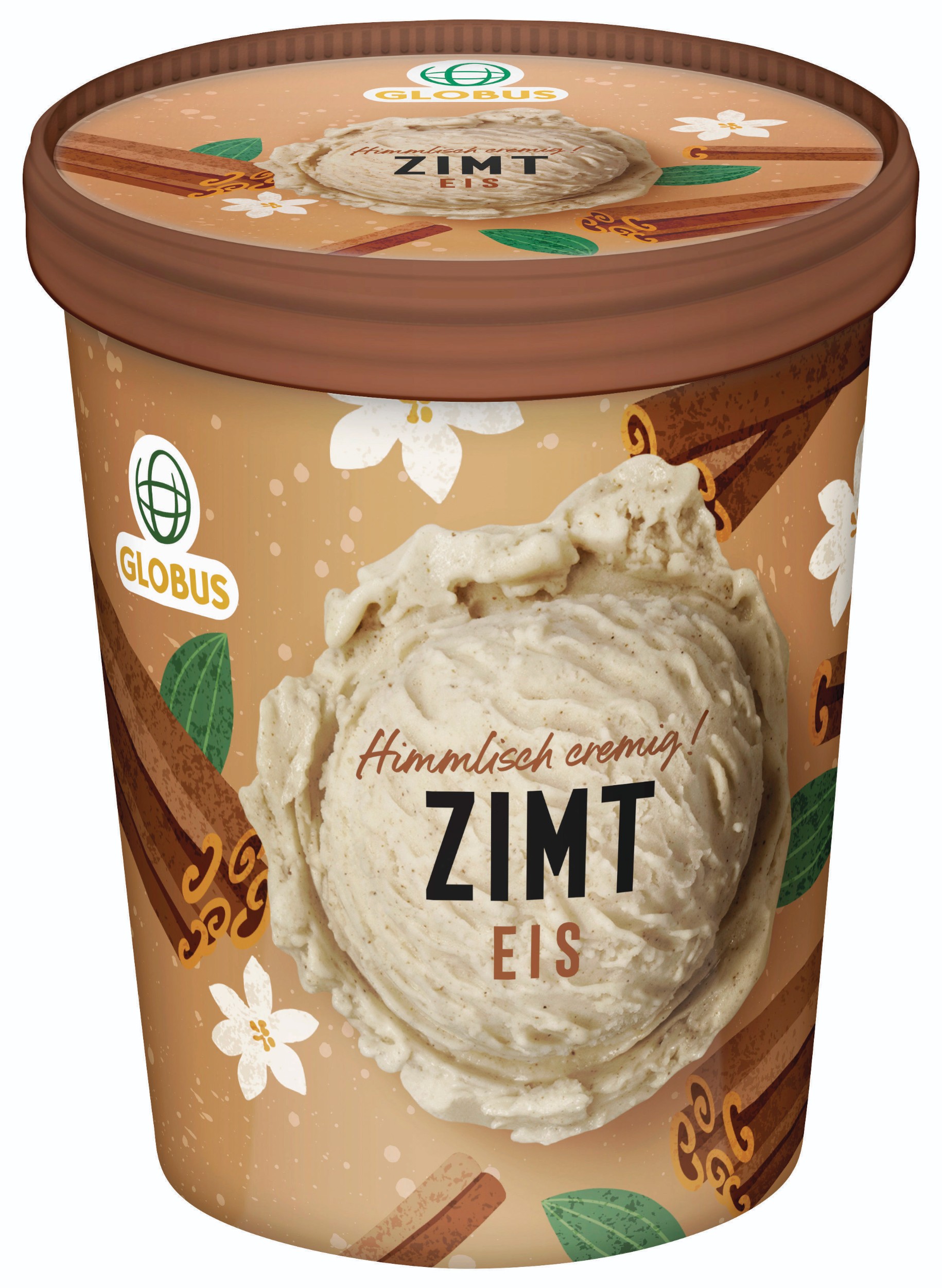 Mražené potraviny - Globus Mléčná skořicová zmrzlina 500 ml