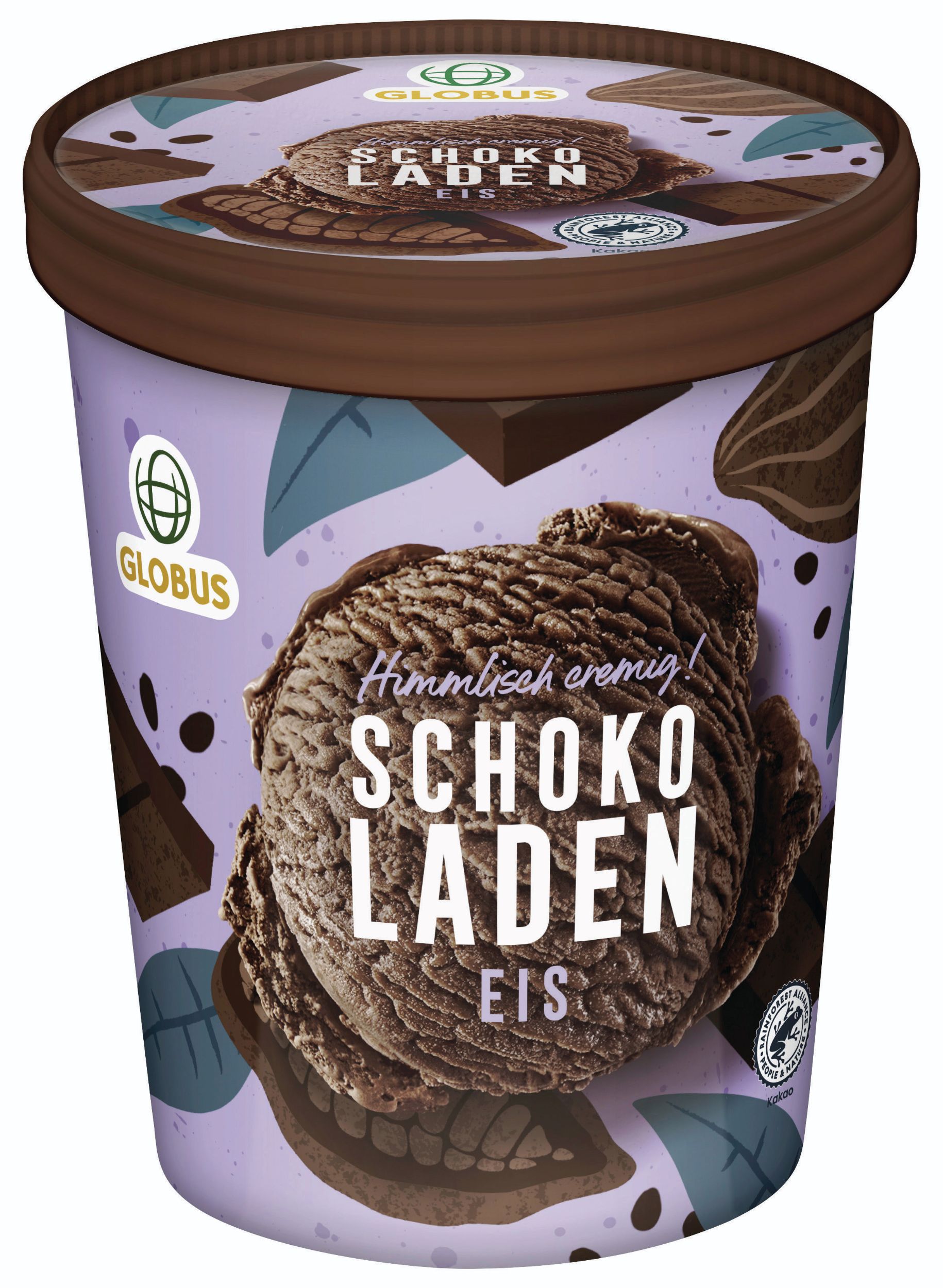 Mražené potraviny - Globus Mléčný mražený krém čokoládový 500 ml