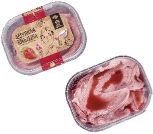 Mražené potraviny - Globus Mražený krém jahodový 800 ml