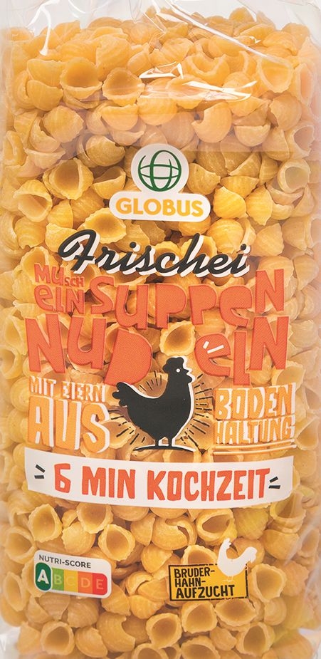 Trvanlivé potraviny - Globus Nudle do polévky, mušličky 250g