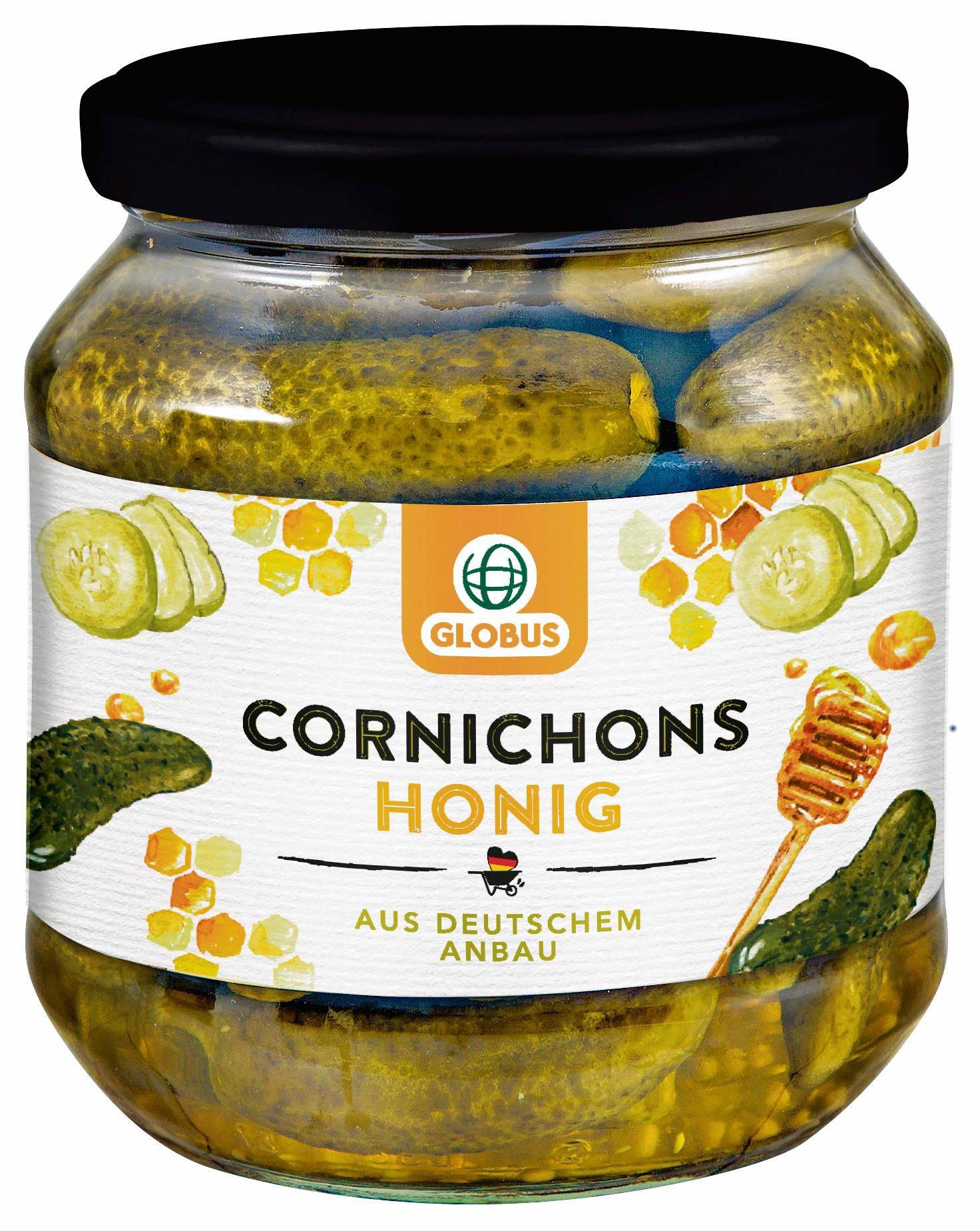 Trvanlivé potraviny - Globus okurky Cornichons 530g