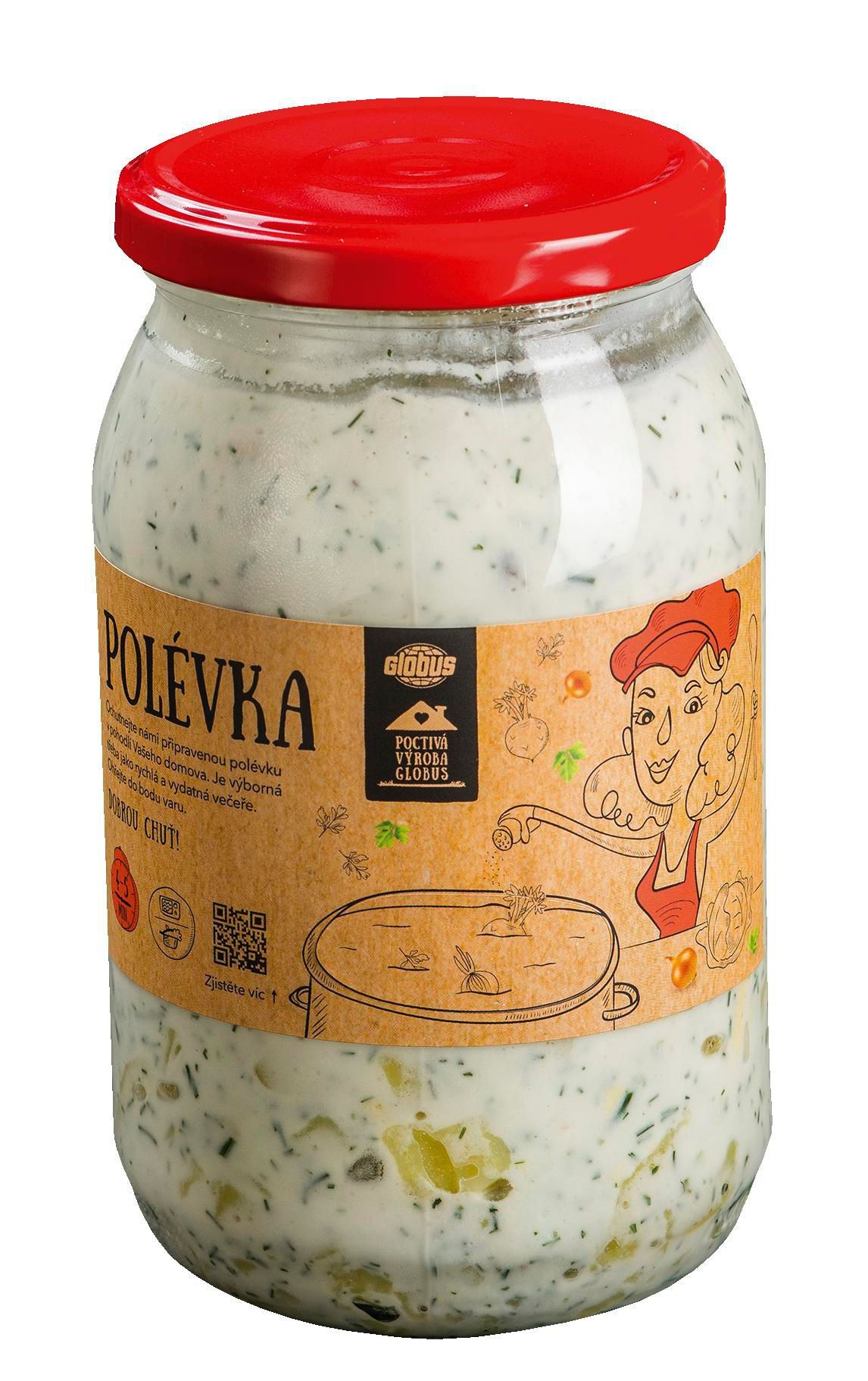 Hotová jídla - Globus Polévka kulajda s houbami 800 g