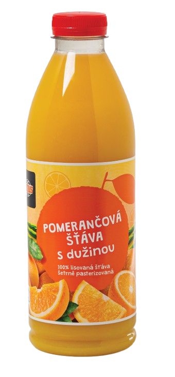 Nápoje - Globus Pomerančová šťáva s dužinou 1l
