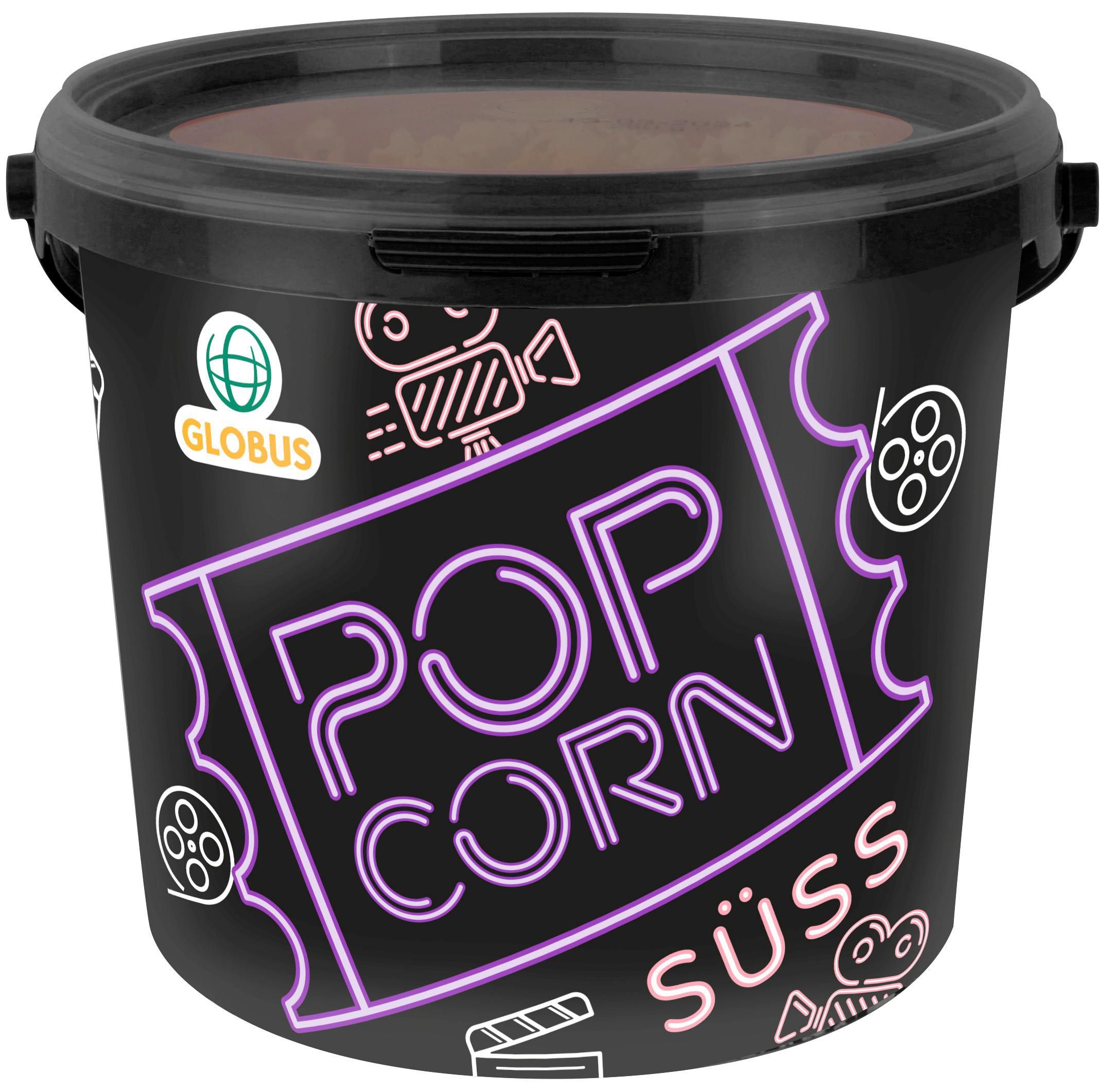 Trvanlivé potraviny - Globus popcorn sladký - kbelík 300g