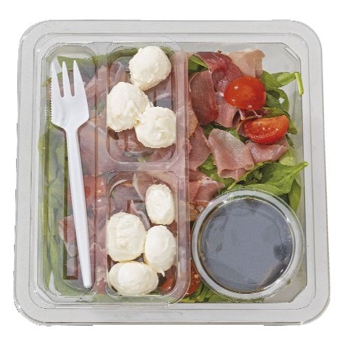 Globus Salát s mozzarellou s cherry rajčaty a schwarzwaldskou šunkou 260 g