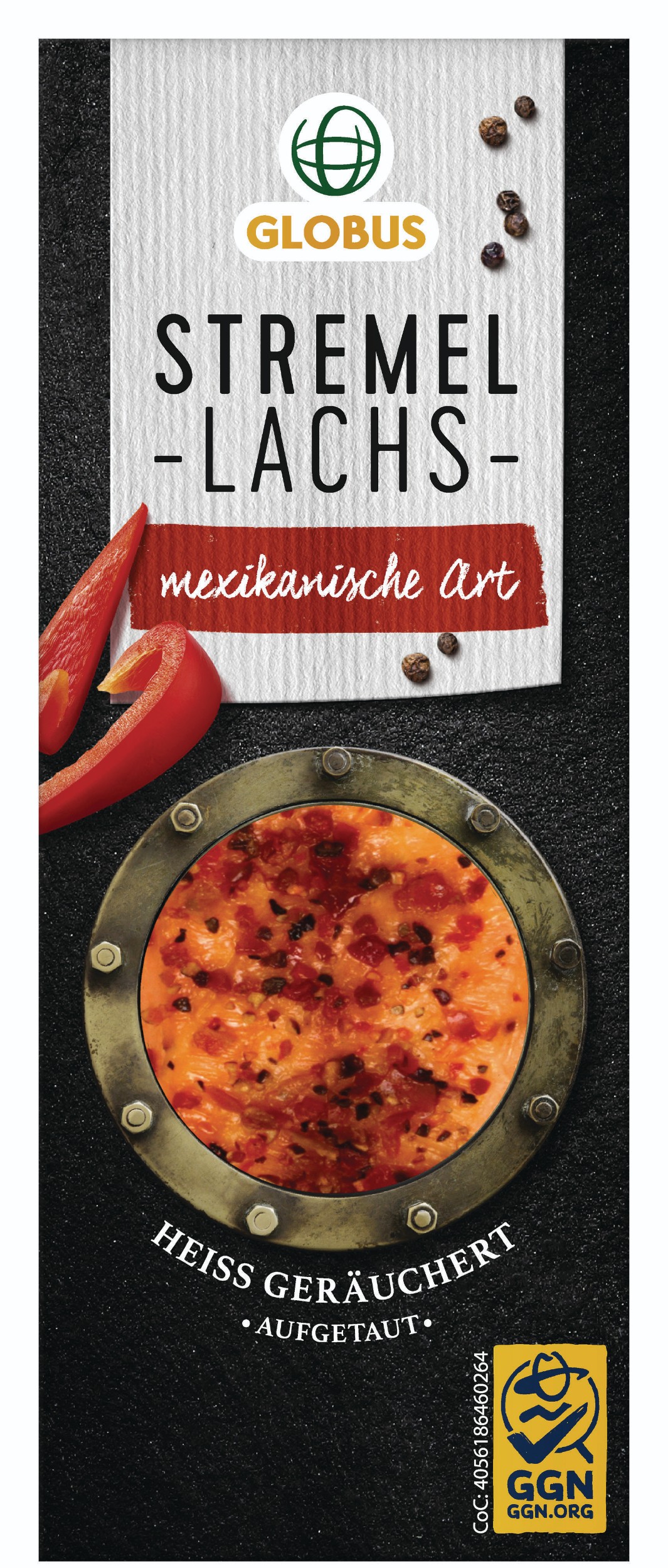 Uzeniny a lahůdky - Globus Steak z lososa na mexický způsob 125 g
