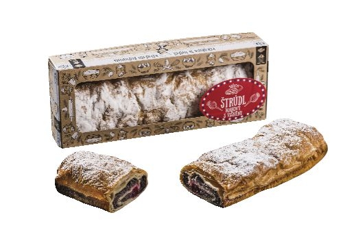 Pekárna a cukrárna - Globus Štrúdl makový s višněmi balený 450g