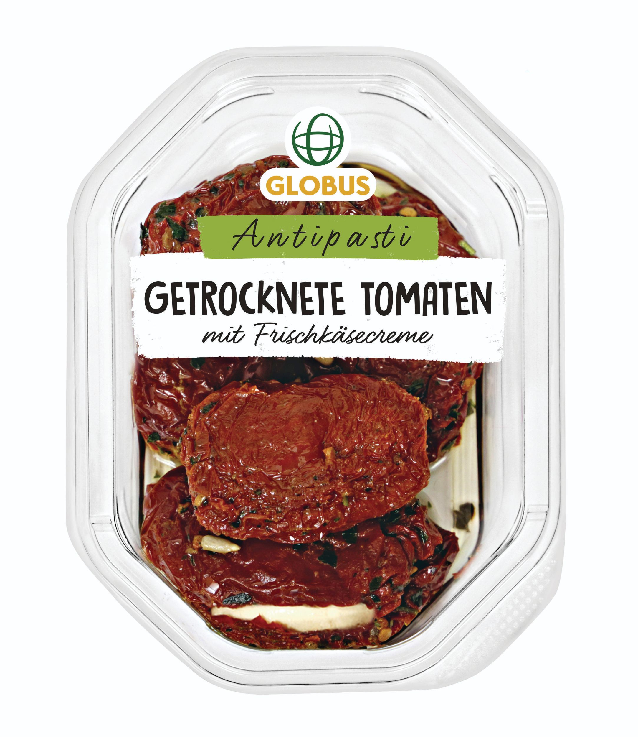 Uzeniny a lahůdky - Globus Sušená rajčata plněná čerstvým sýrem 150g
