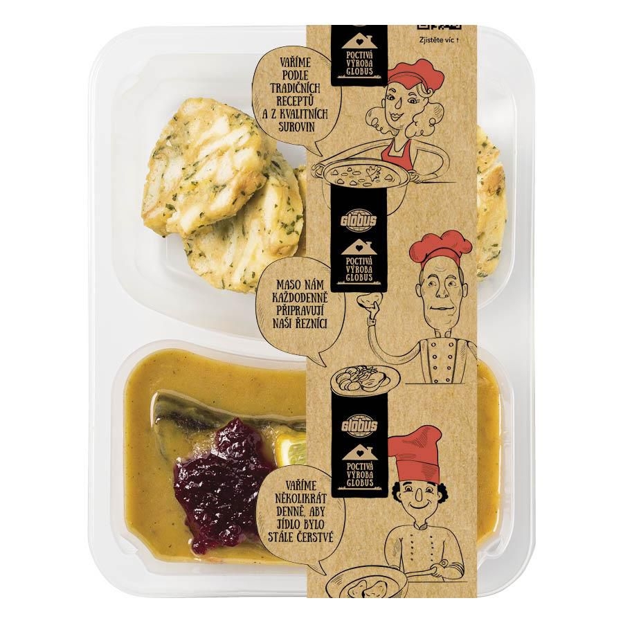 TOP produkty - Globus Svíčková hovězí omáčka s karlovarskými knedlíky 500 g