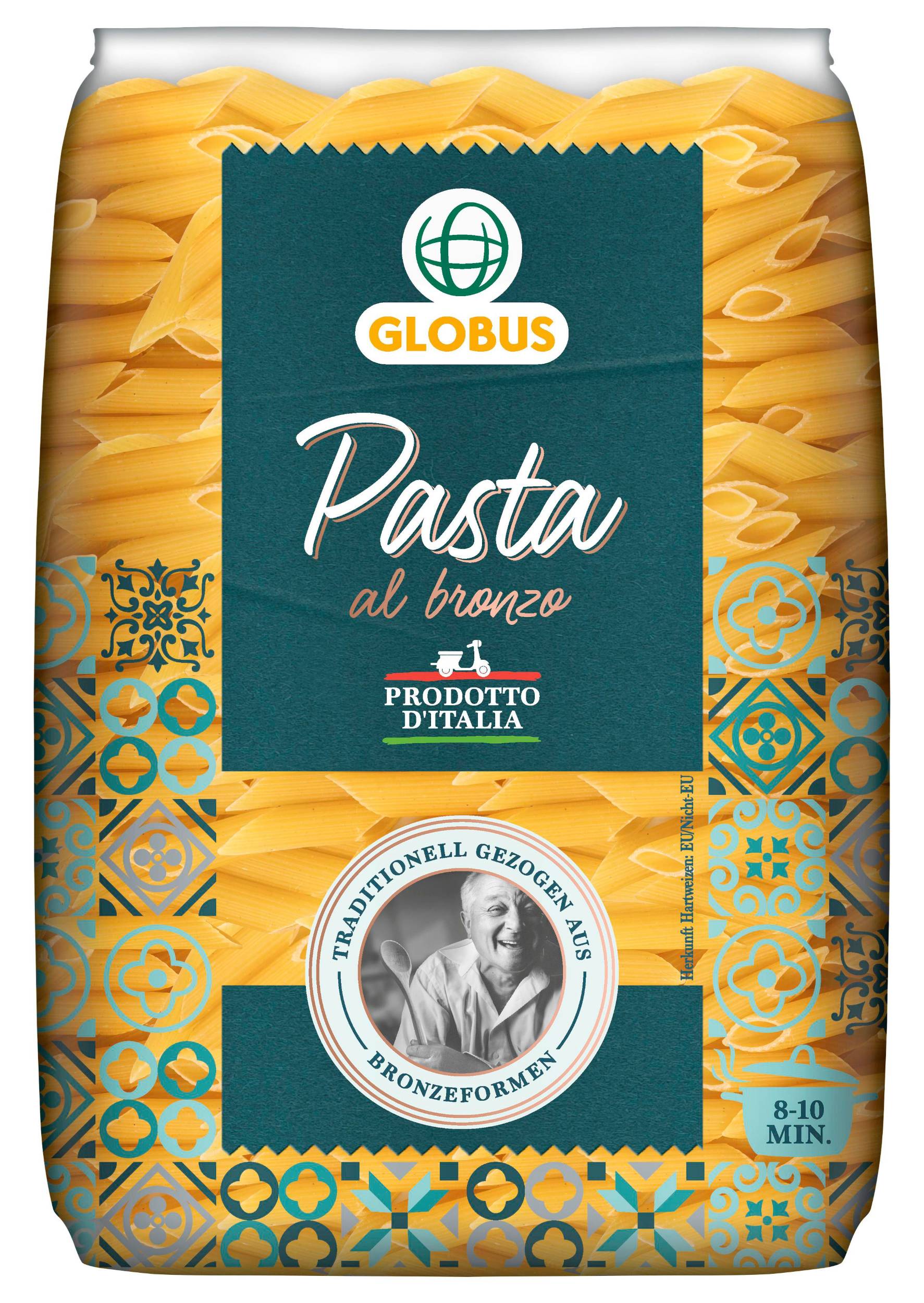 Trvanlivé potraviny - Globus Těstoviny semolinové penne 500g