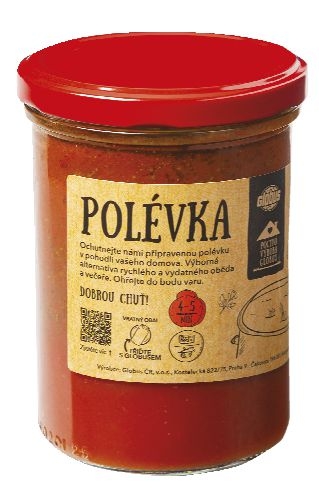 Hotová jídla - Globus Tomatová polévka s bazalkovým pestem 350 ml