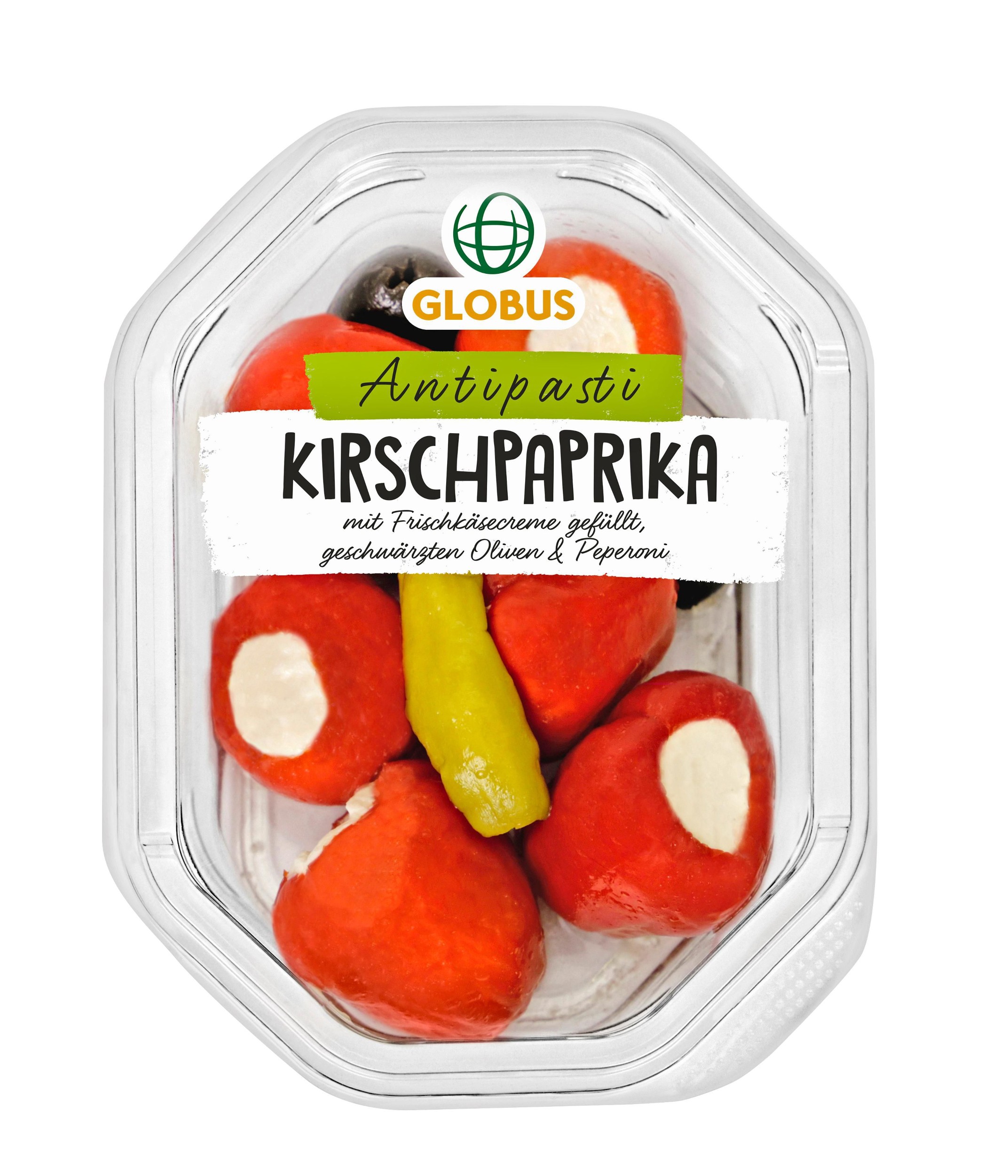 Uzeniny a lahůdky - Globus Třešňové papriky s čerstvým sýrem 130 g