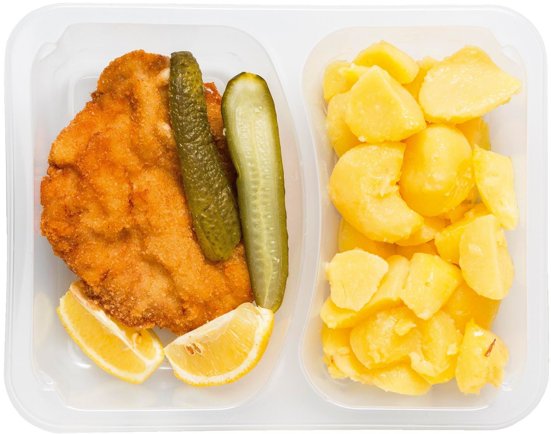 Hotová jídla - Globus Vepřový řízek s brambory 400 g