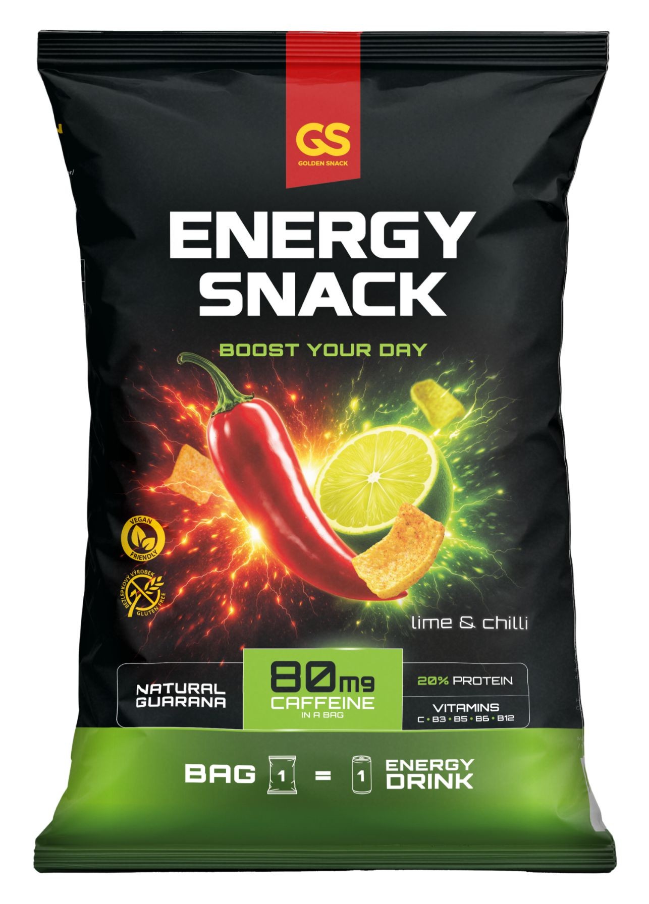 Golden Snack Energy snack limetka & chilli 60g
