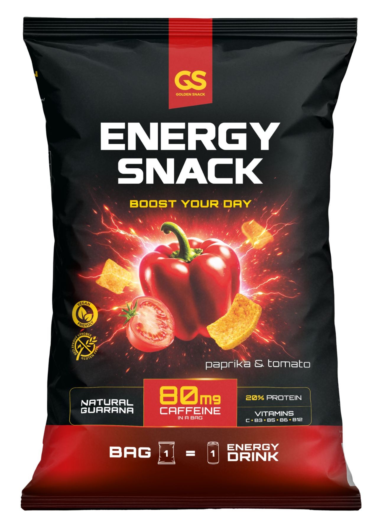 Golden Snack Energy snack  paprika & tomato 60g