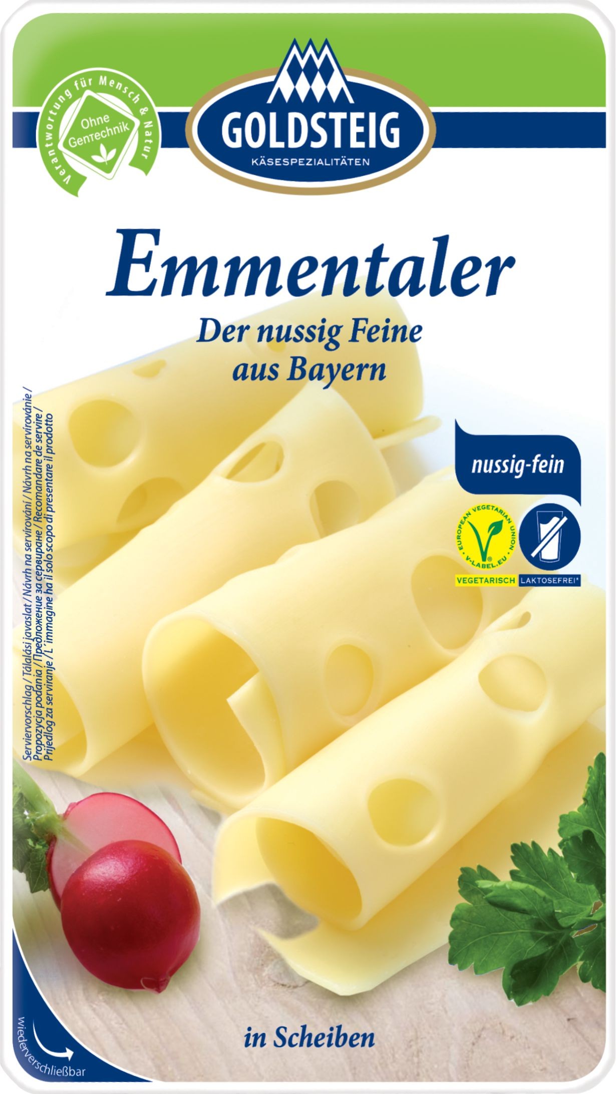 Mléčné a chlazené - Goldsteig Emmentál plátky 150 g