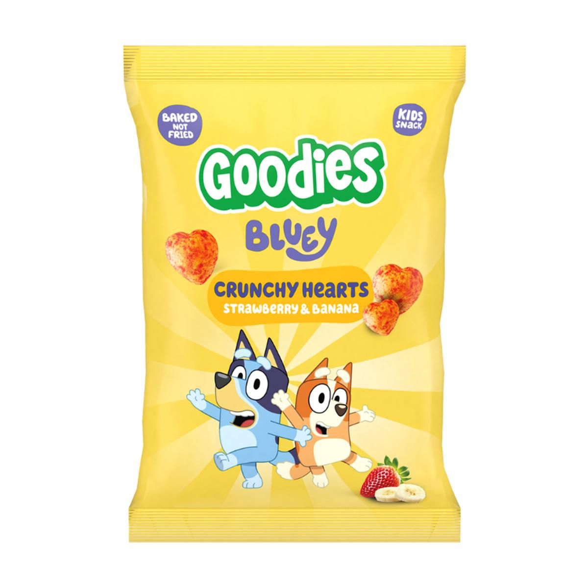 Svět dětí - Goodies Bluey křupky srdíčka banán a jahoda 30 g