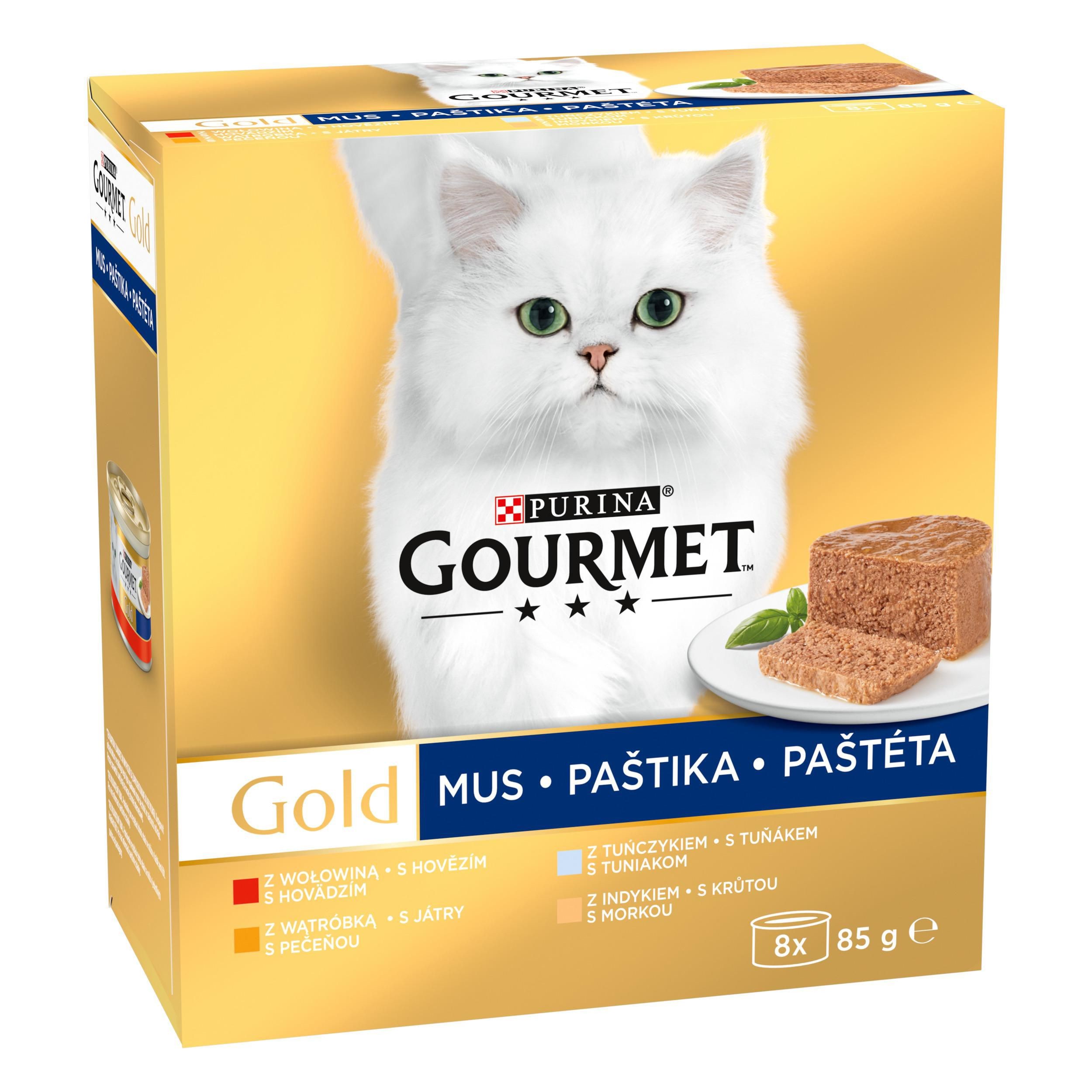 Svět zvířat - Gorment Gold multipack Pate 8x85 g