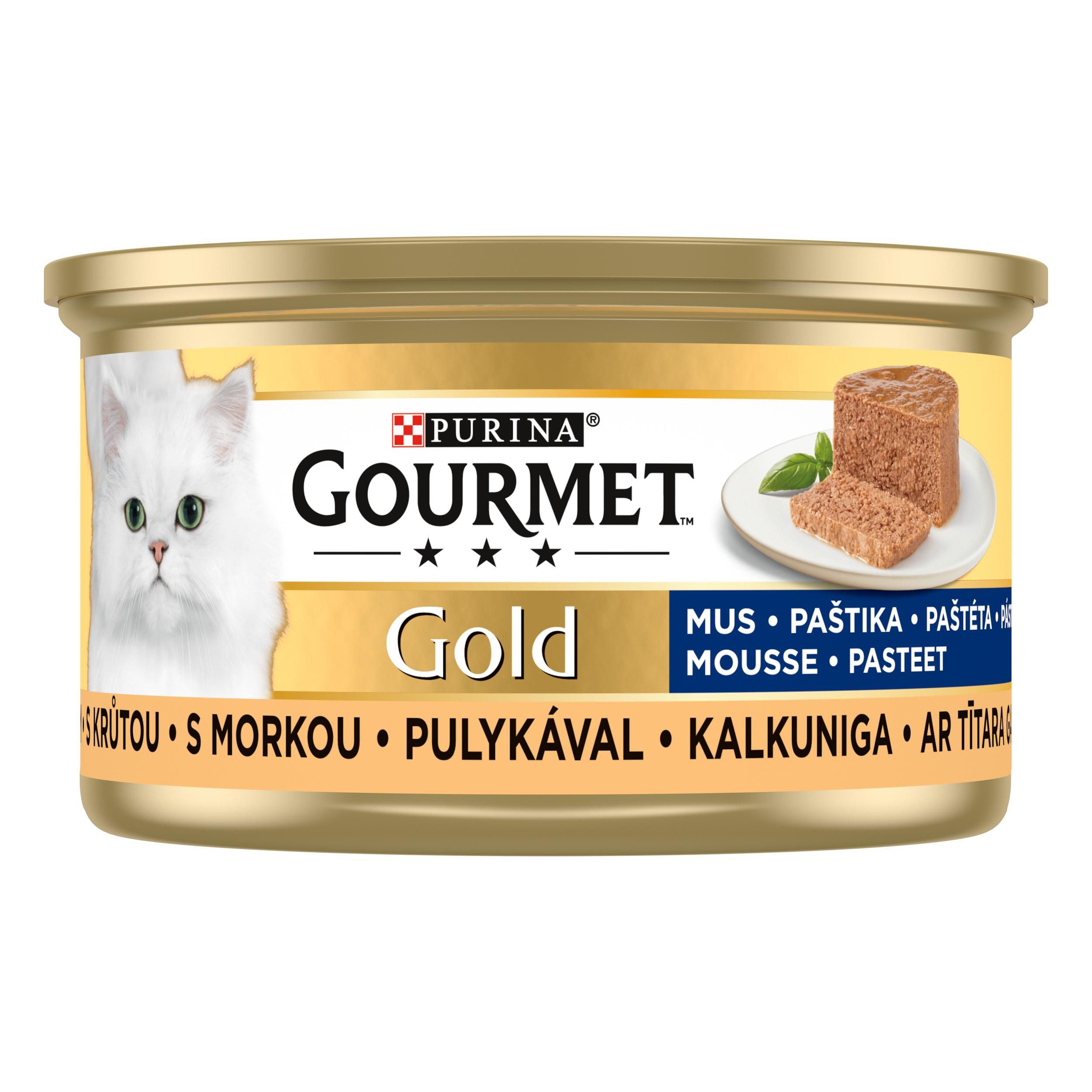 Svět zvířat - Gourmet Gold jemná paštika s krůtou 85 g
